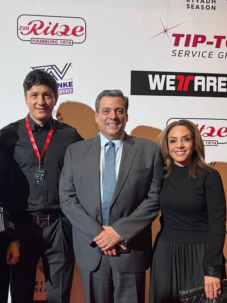 Mauricio Sulaimán, președinte wbc, alături de Anamaria Prodan
